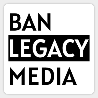 ban legacy media blm Sticker